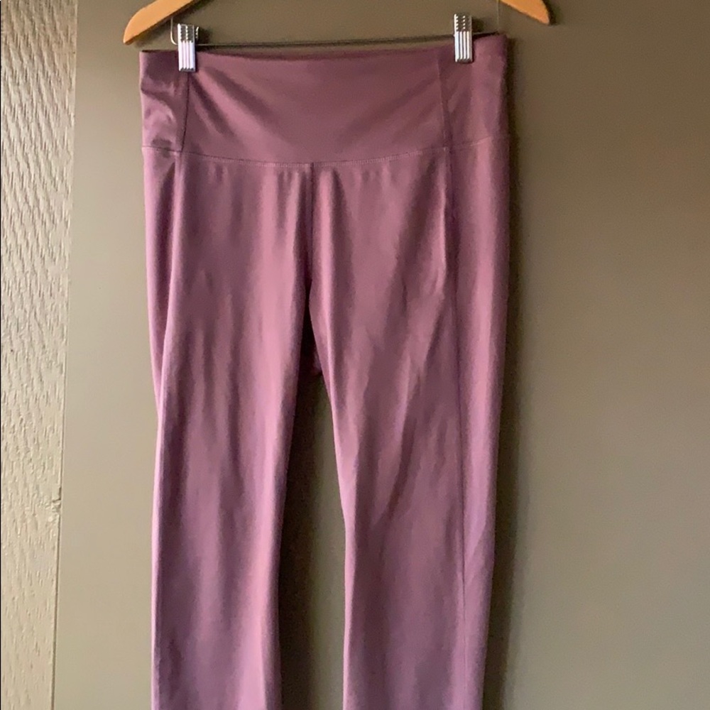 Purple workout leggings